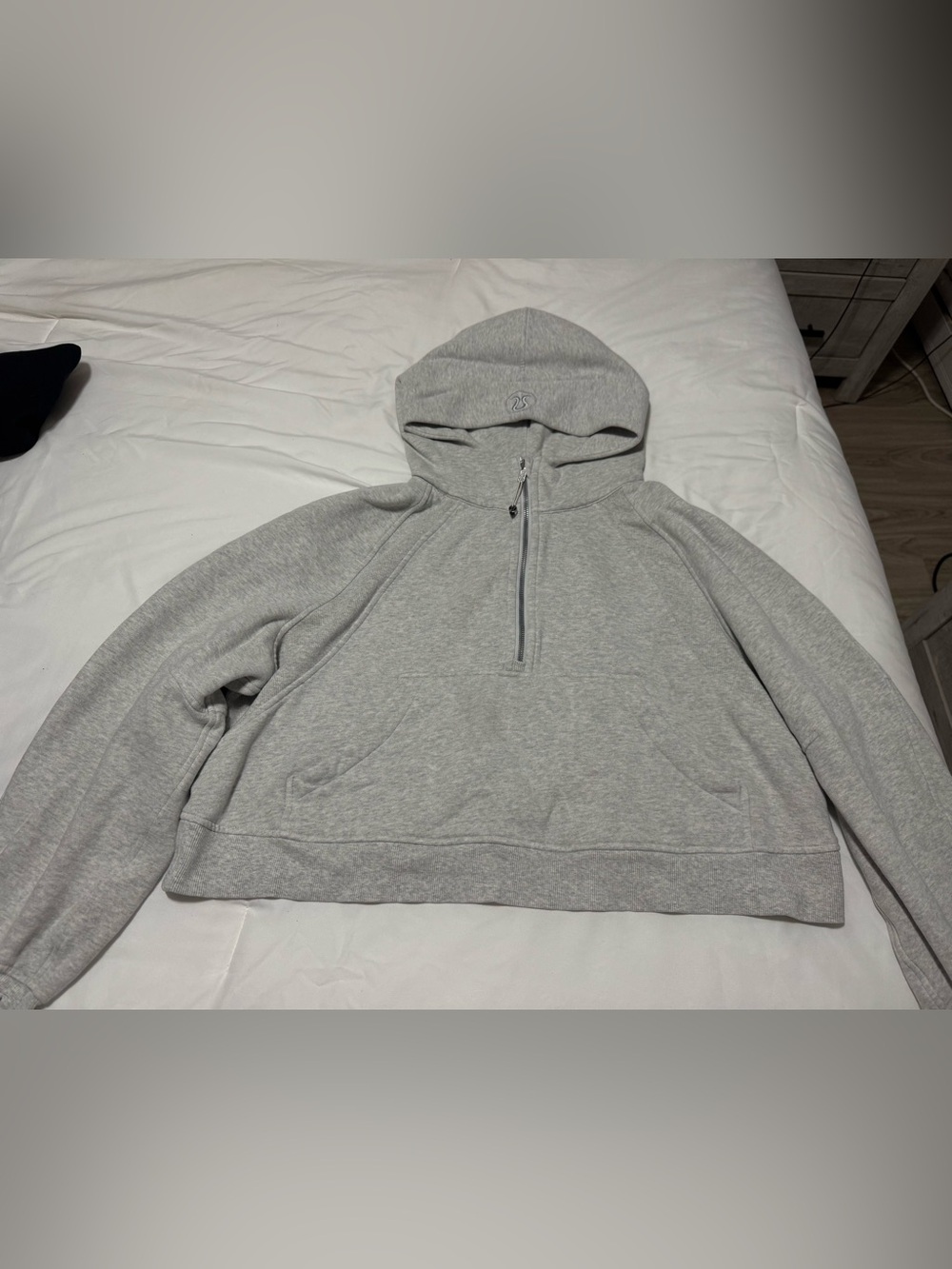 Lululemon Scuba Oversized 1/2 Zip Hoodie - Heathered Core Ultra Light Grey